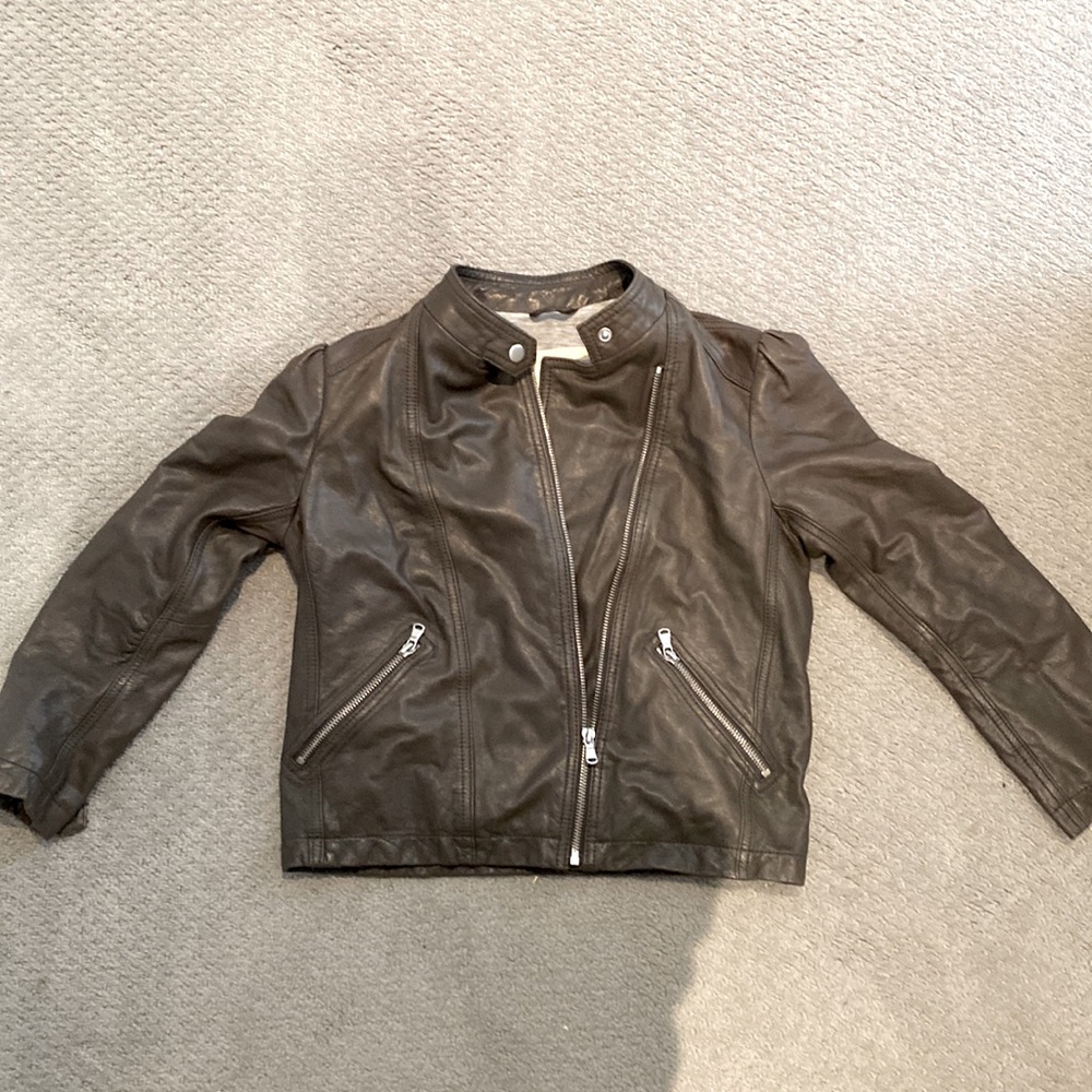 Rebecca Taylor Cropped Leather Jacket